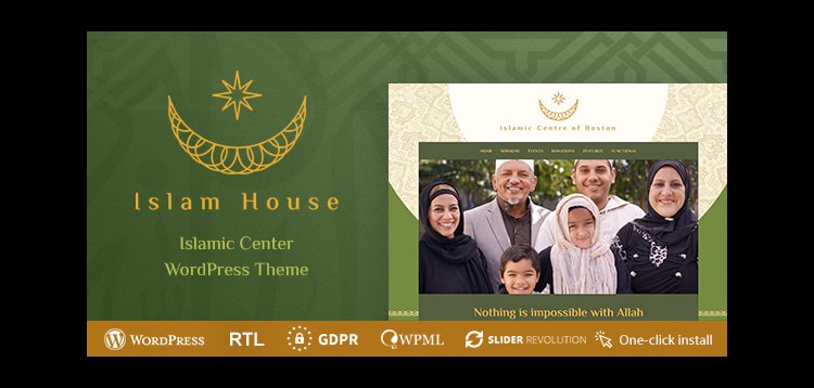 Item cover for download Islam House - Mosque and Religion WordPress Theme