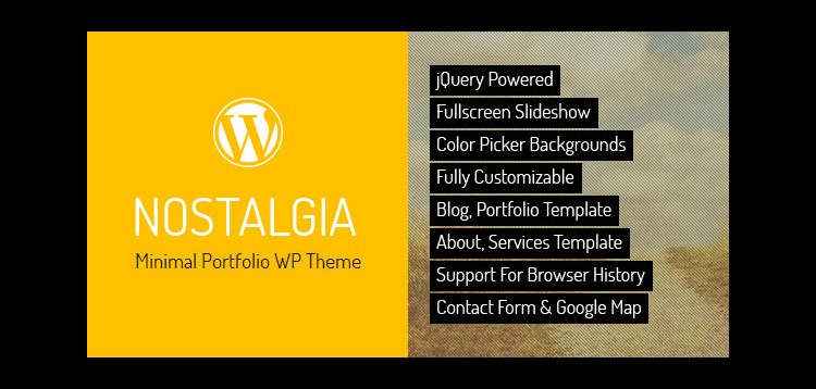 Item cover for download Nostalgia - Portfolio WordPress Theme