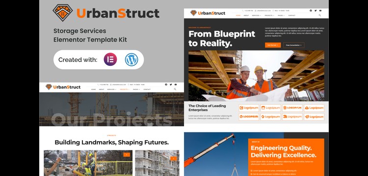 Item cover for download Urbastruct - Construction & Building Service Elementor Template Kit