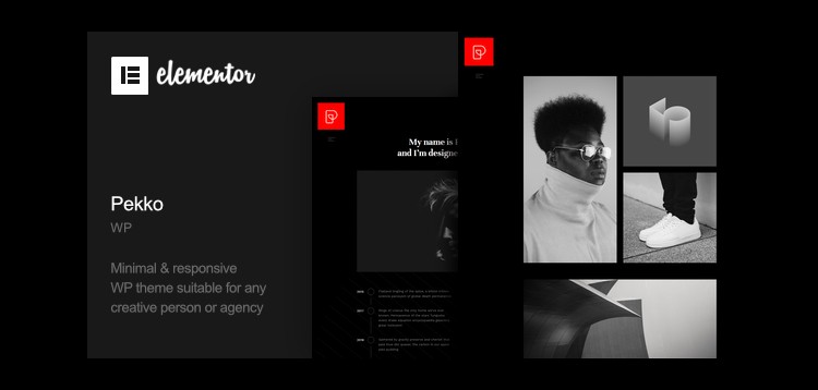 Item cover for download Pekko - Minimal Dark WordPress Theme