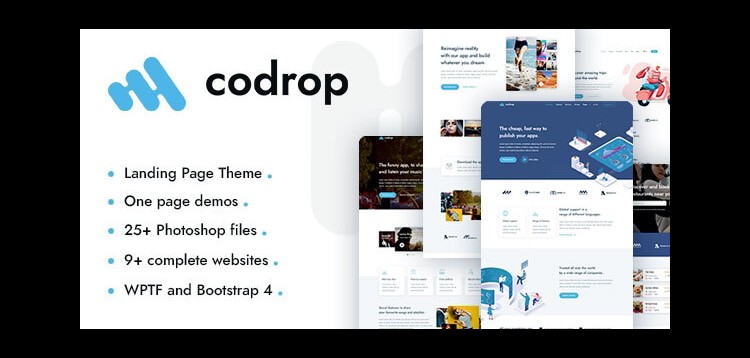 Item cover for download Codrop - App Landing Page Theme