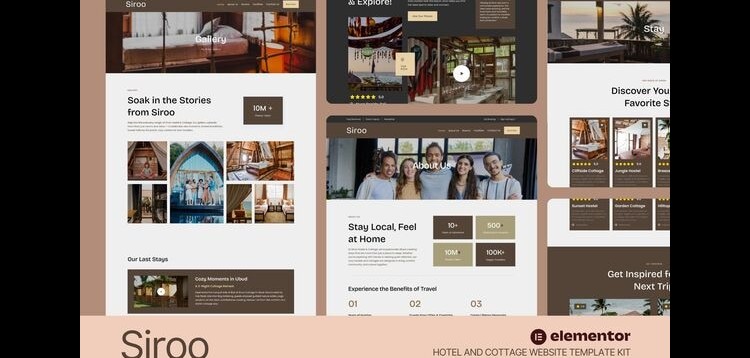 Item cover for download Siroo - Hostel & Cottage Website Elementor Template Kit