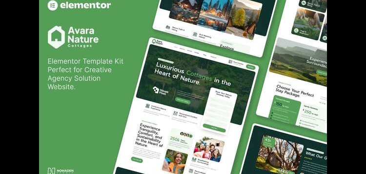Item cover for download Avara - Nature Cottages Elementor Template Kit