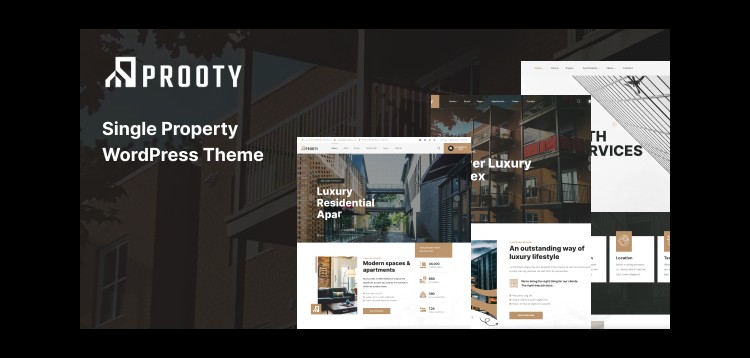 Item cover for download Prooty - Single Property WordPress Theme