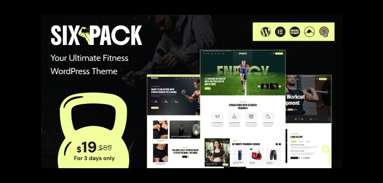 Item cover for download SixPack - Fitness WordPress Theme