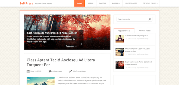 Item cover for download MyThemeShop SoftPress WordPress Theme