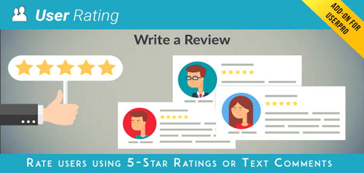 Item cover for download User Rating/Review Add on for UserPro