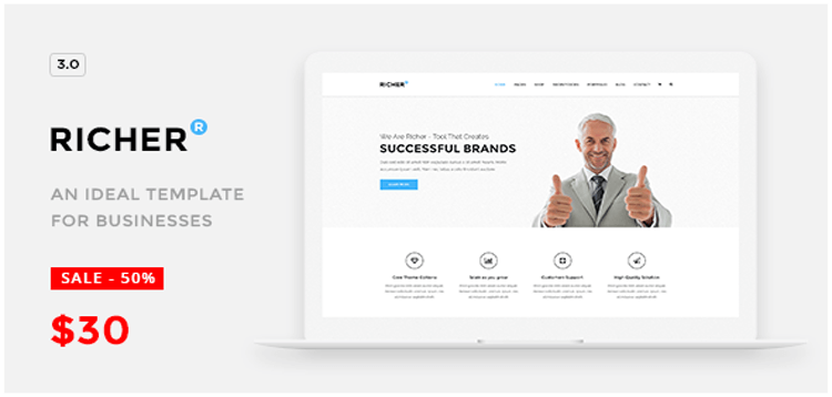 Item cover for download Richer - Responsive Multi-Purpose Theme