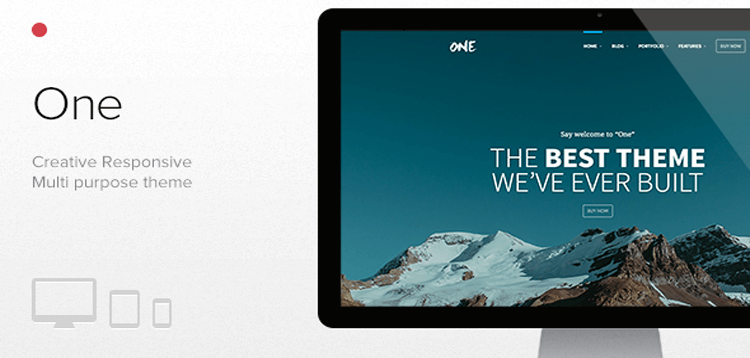 Item cover for download One - The Creative Multipurpose Portfolio theme