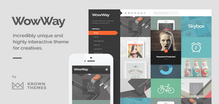 Item cover for download WowWay - Interactive  Responsive Portfolio Theme