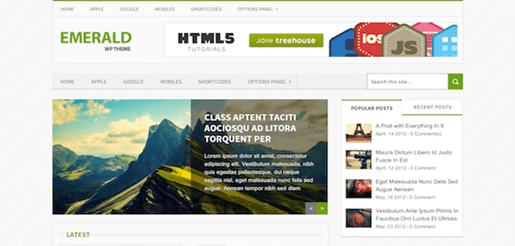 Item cover for download MyThemeShop Emerald WordPress Theme