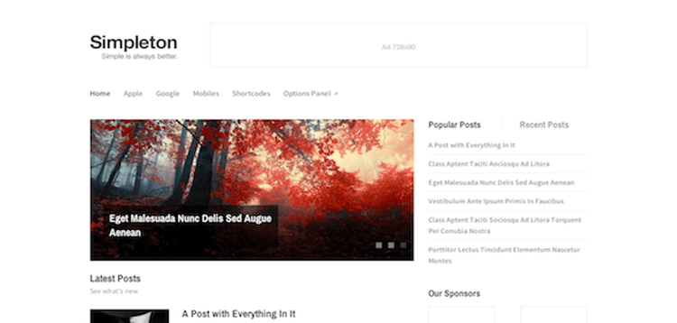 Item cover for download MyThemeShop Simpleton WordPress Theme