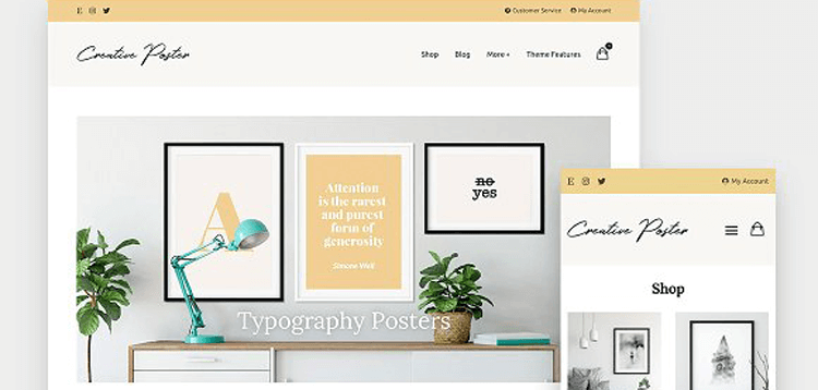 Item cover for download Creative Poster - WooCommerce Theme