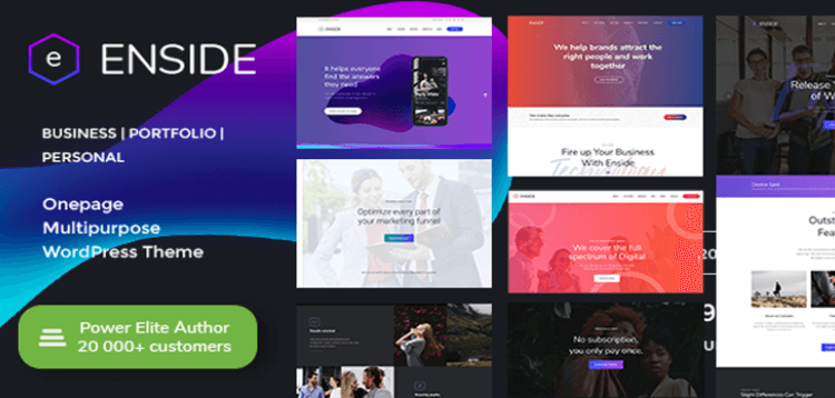 Item cover for download Enside - Multipurpose Onepage WordPress Theme