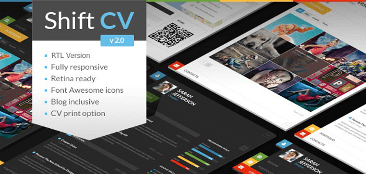 Item cover for download ShiftCV - Blog \ Resume \ Portfolio \ WordPress