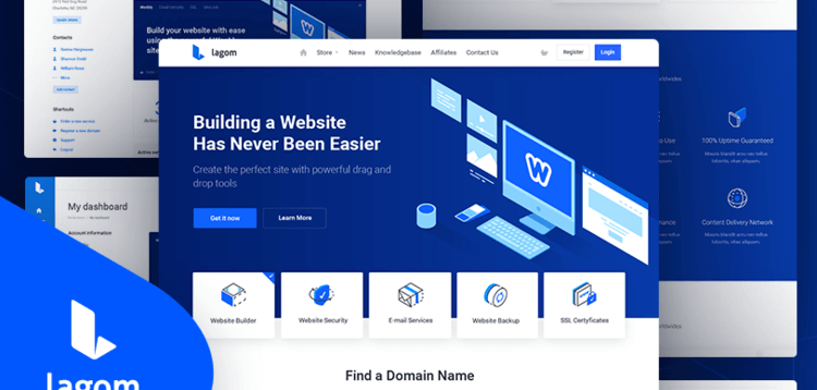 Lagom WHMCS 1.5.3 theme + All Lagom extension - V1.5.3