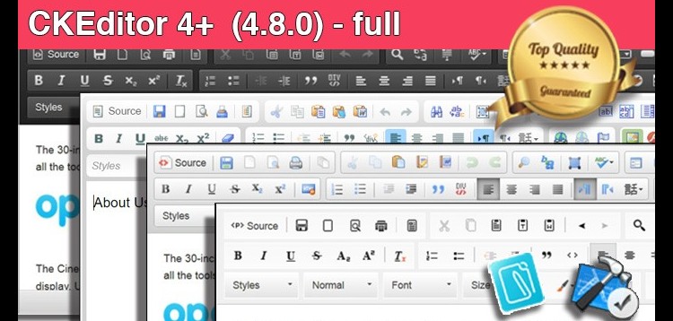 Item cover for download CKEditor 4 - Extended for OpenCart