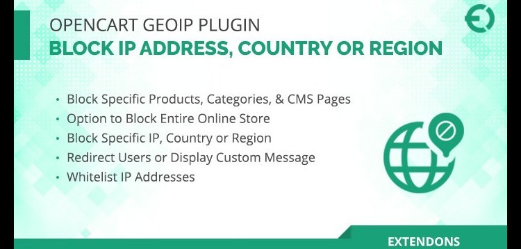 Item cover for download Opencart Geoip - Block IP Address, Country or Region