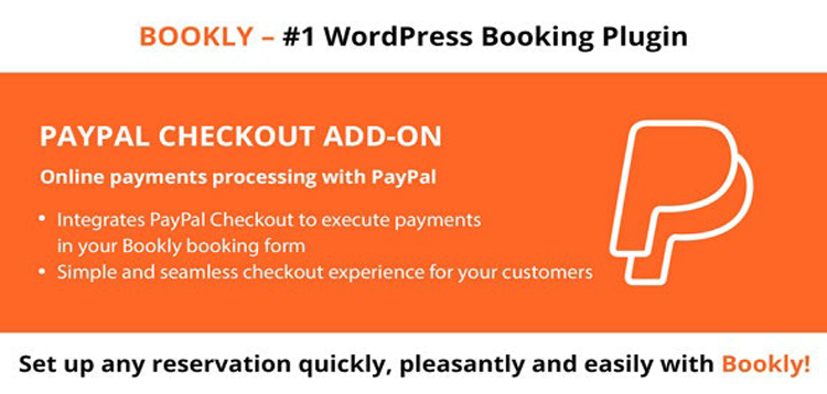 Item cover for download Bookly PayPal Checkout (Add-on)