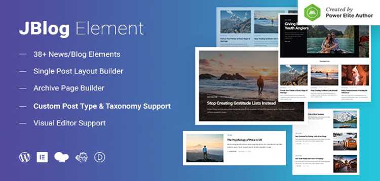 Item cover for download JBlog Elements - Magazine & Blog Add Ons for Elementor & WPBakery Page Builder