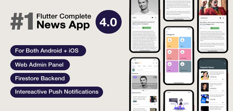 Item cover for download News Hour - Flutter News App with Admin Panel
