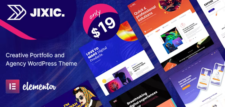 Item cover for download Jixic - Creative Portfolio & Agency WordPress Theme