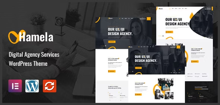 Item cover for download Hamela - Digital Agency Services WordPress Theme