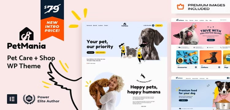 Item cover for download PetMania - Pet Care Shop Ecommerce WordPress Theme