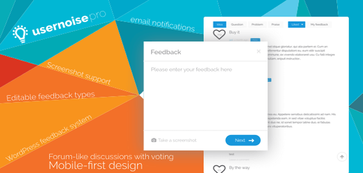Item cover for download Usernoise Pro Modal Feedback  Contact form